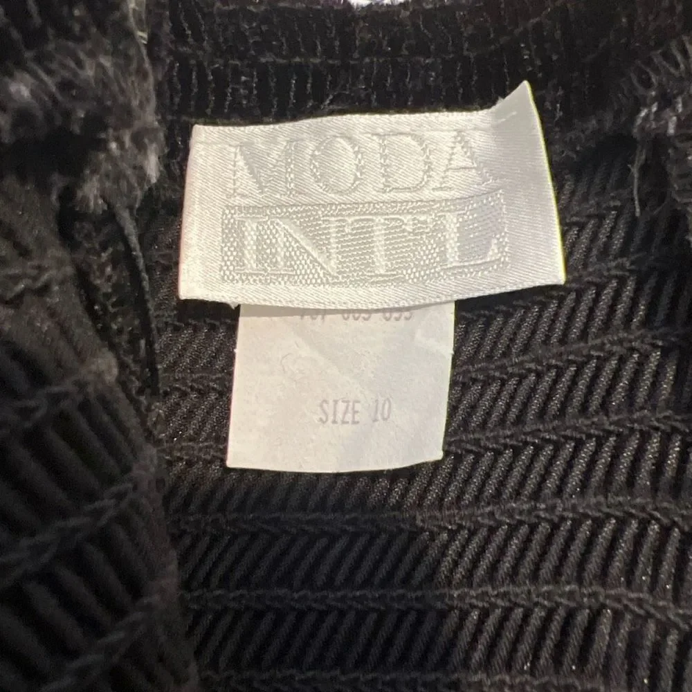90’s Vintage Moda International Black Velvet Corset Gunne Sak Dress Sz.10 NWT